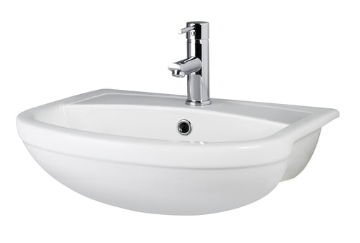 500mm Semi Recessed Basin Hudson Reed