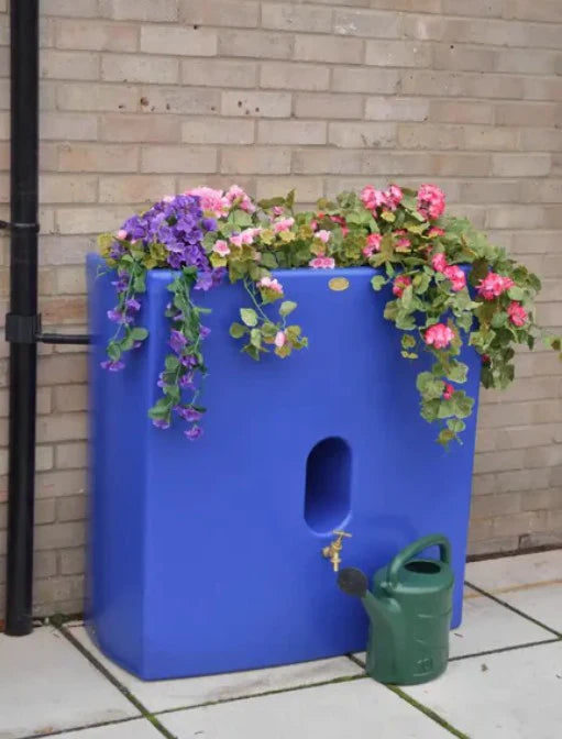 Oasis Water Butt Planter In Blue