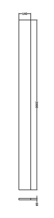 Fusion 2000mm Plinth Natural Oak