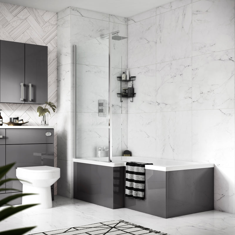 1700mm Shower Bath Front Panel Hudson Reed