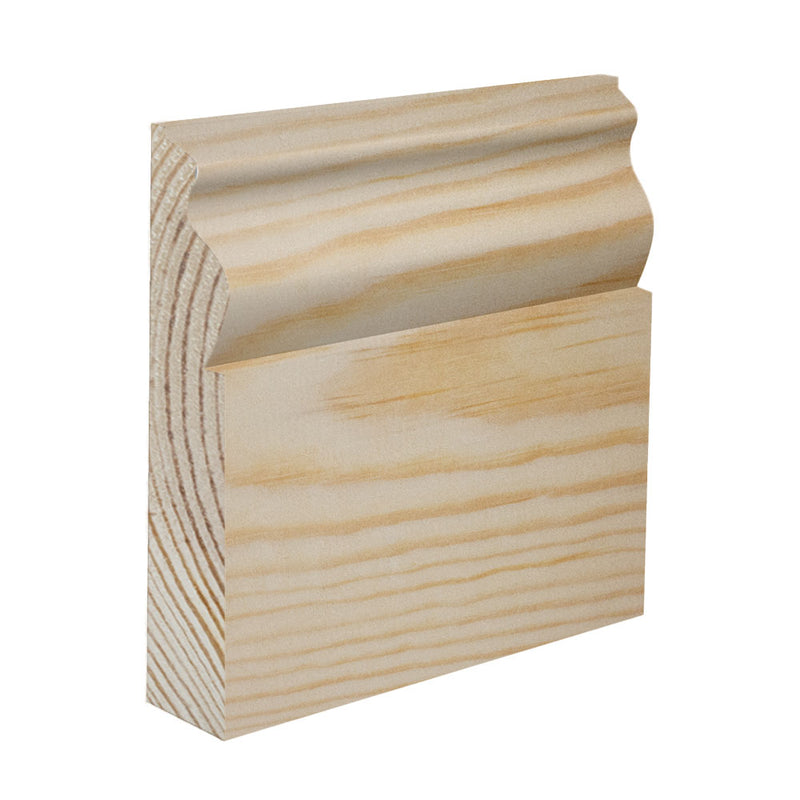 120mm Paris II Pine Skirting Board - Primed or Unprimed
