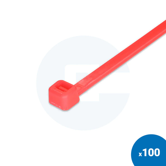 Neon Pink Cable Ties - Pack of 100