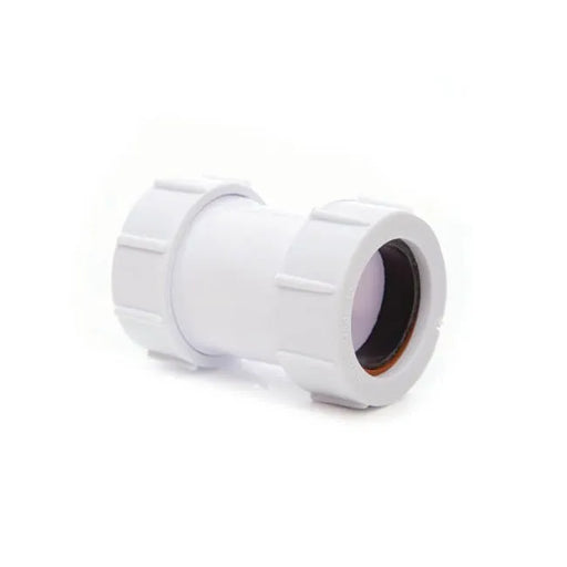 White Straight Connector 32mm (Unifix)