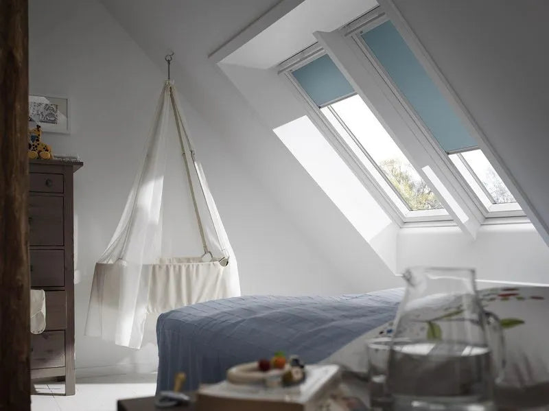 VELUX White Maintenance Free GGU PK06 Polyurethane Centre Pivot Roof Window - 94cm x 118cm