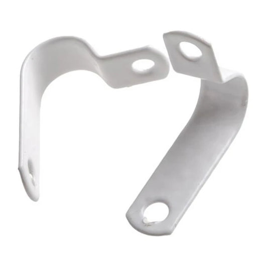 Cable Clip P-Type LSOH Fire Performance 9.0mm² Metal White [Pack=100]