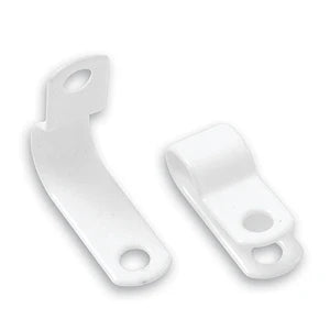 Cable Clip P-Type LSOH Fire Performance 10.0mm² Metal White [Pack=100]