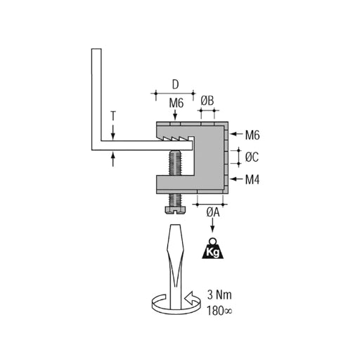 Beam Clamp Master 45Kg Load 18 x 10.7mm [Pack=25]