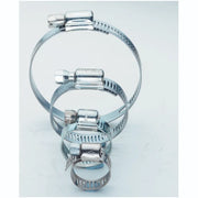 12 - 22mm Metal Worm Drive Hose Clip Silver