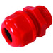 Dome Top Stuffing Gland 20mm IP68 Nylon Red for 6-12mm Dia Cables C/W Locknut [Pack=10]
