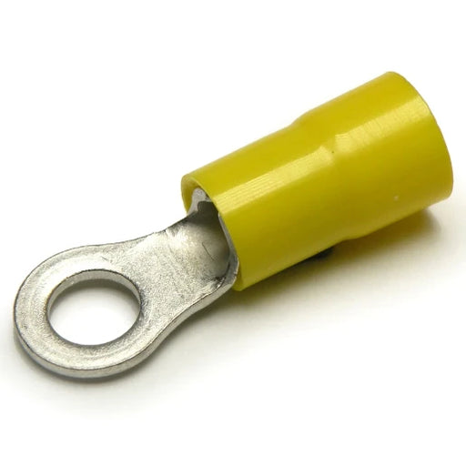 4-6mm² Pre-Insulated Ring Terminal M10 Stud Yellow