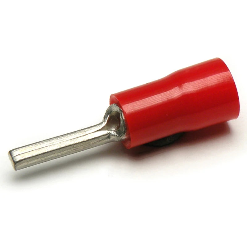 0.25-1.5mm² Pre-Insulated Pin Terminal 12mm Red