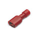 0.25-1.5mm² Fully Insulated Disconnect Terminal 6.35 X 0.8mm Red
