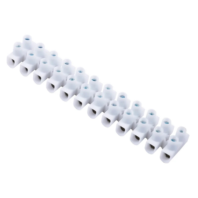 CONNECTOR STRIP SNAP OFF SCREW TERMINAL 12 WAY 15A WHITE
