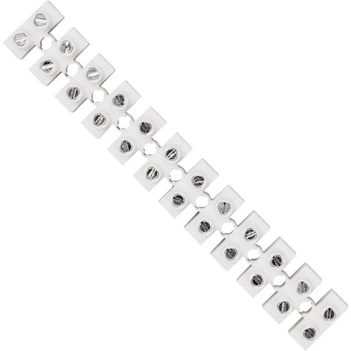 CONNECTOR STRIP SNAP OFF SCREW TERMINAL 12 WAY 30A WHITE