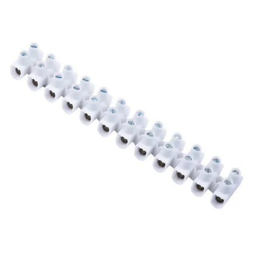 CONNECTOR STRIP SNAP OFF SCREW TERMINAL 12 WAY 30A WHITE