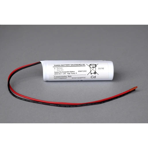 Battery 2Cell Stick D Nickel Cadmium 2.4V 4Ah Leads