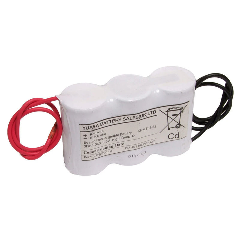 Battery 3 Cell Side By Side D 3.6V 4Ah Leads