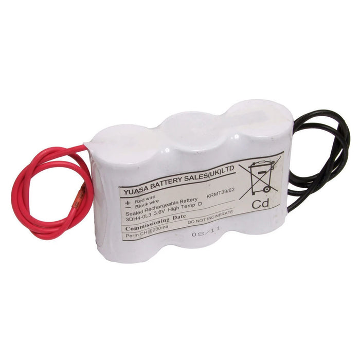 Battery 3 Cell Side By Side D 3.6V 4Ah Leads