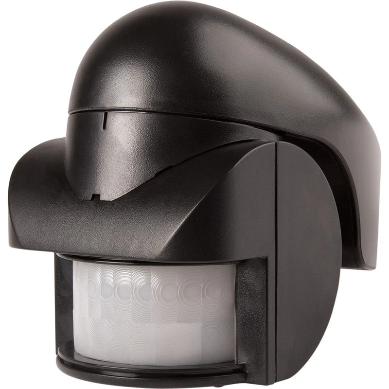 PIR Movement Sensor Outdoor 140° 100w LED IP44 Black
