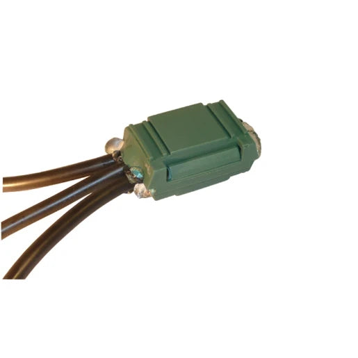 Gel Filled Connector Mini Waterproof 3 Pole IPX8 Green