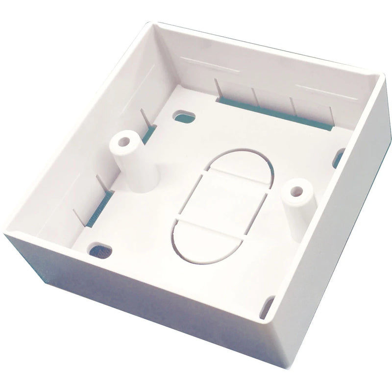 Surface Mounting ABS Box Square Edge 1 Gang 32mm White