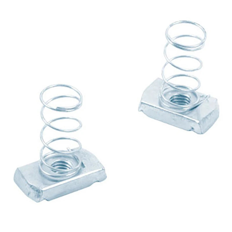 Channel Nut Long Spring M10 Thread Bright Zinc Plated [Pack=100]