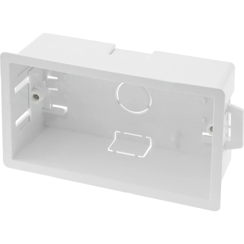 Dry Lining Plasterboard Box 2 Gang 47mm ABS