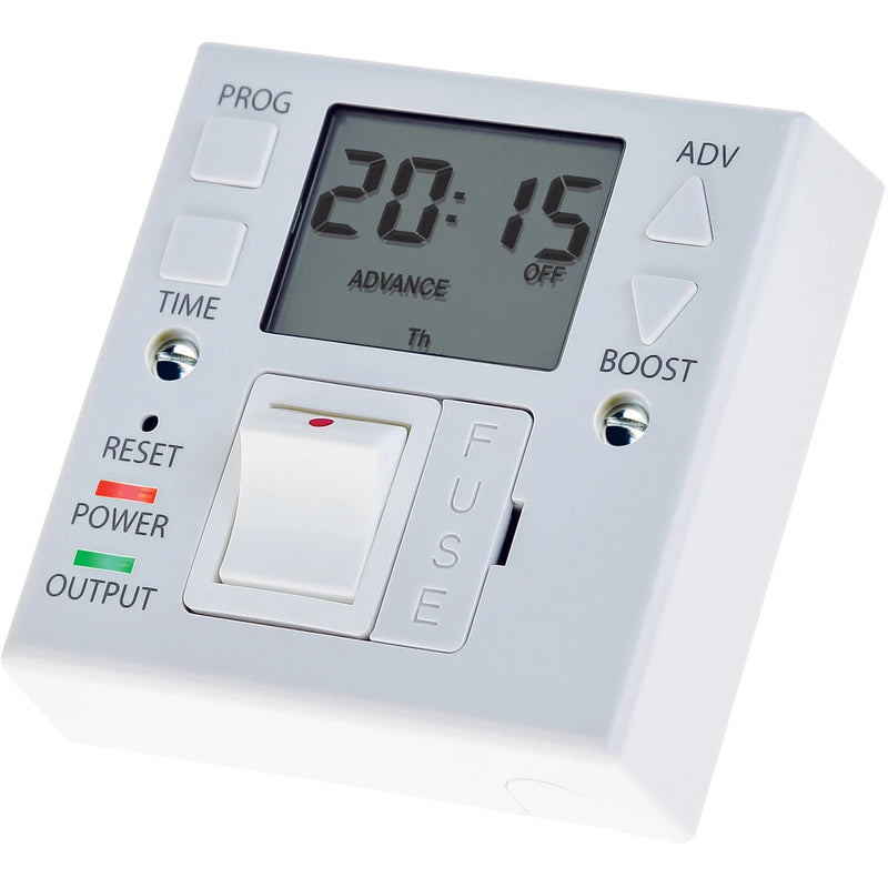 Switched Fused Connection Unit Digital 24 Hour Programmable 13A
