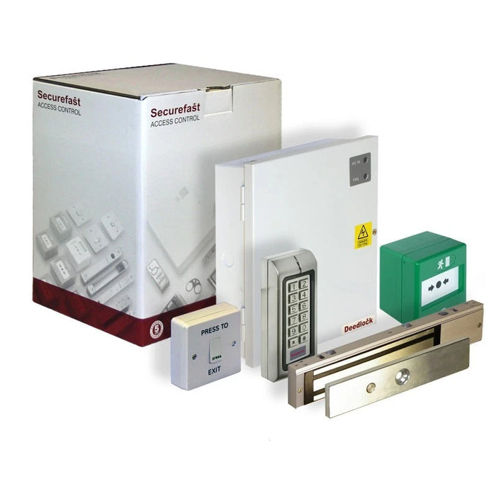 Keypad Kit w/ Power Supply Unit+Exit Button+Mag Lock