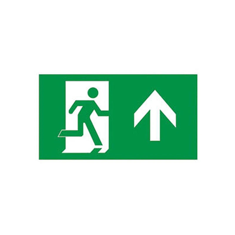 Legend Only ISO7010 Arrow Up for Exit Box Slimline