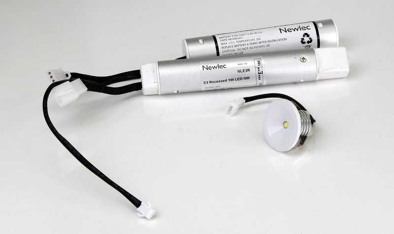 Bulkhead LED Recessed Circular Emergency Non Maintained 1W