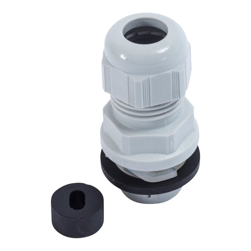 Dome Top Fast Fit Stuffing Gland 20mm IP68 Nylon Grey for 1 x 1.0-1.5mm Twin+Earth Cable
