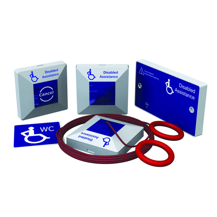 Emergency Assist Alarm Kit for Disabled Toilet