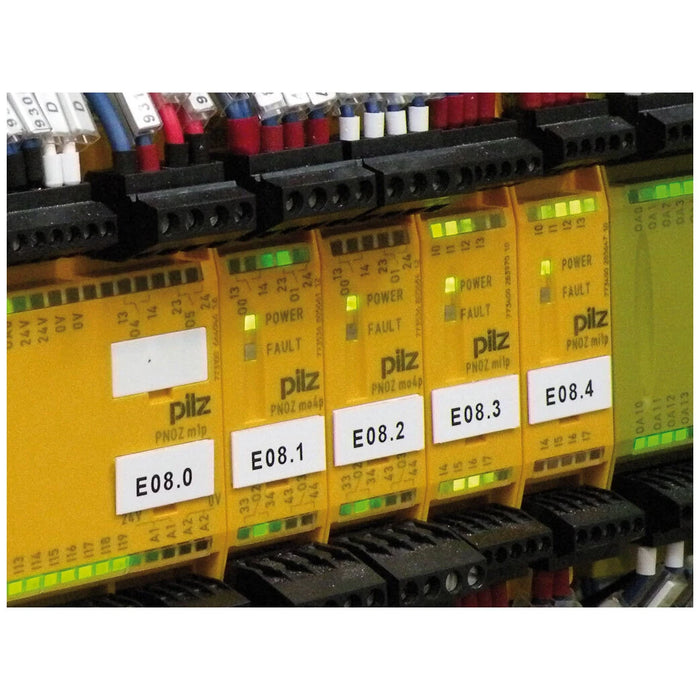 20x40mm White PVC Adhesive Legend