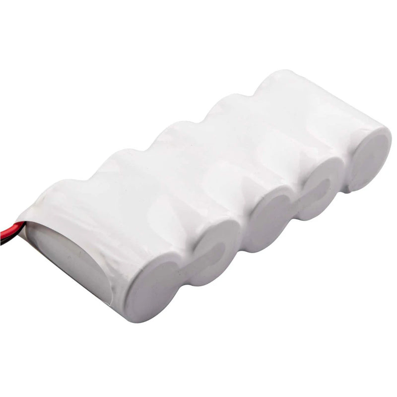 4Ah 6V Ni-Cad Battery With Leads and AMP Connector and Plate