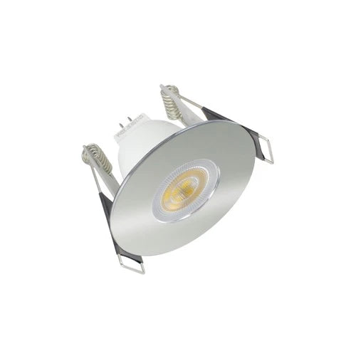 Evofire Mini Fire Rated Downlight 45Mm Cutout Ip65 Polished Chrome Round Integral