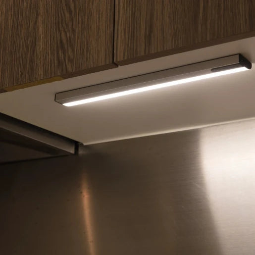 Sensorlux Cabinet Wardrobe Light 350Mm 150Lm 3000K With Ir Hand Wave Sensor Dimmable Rechargeable Battery