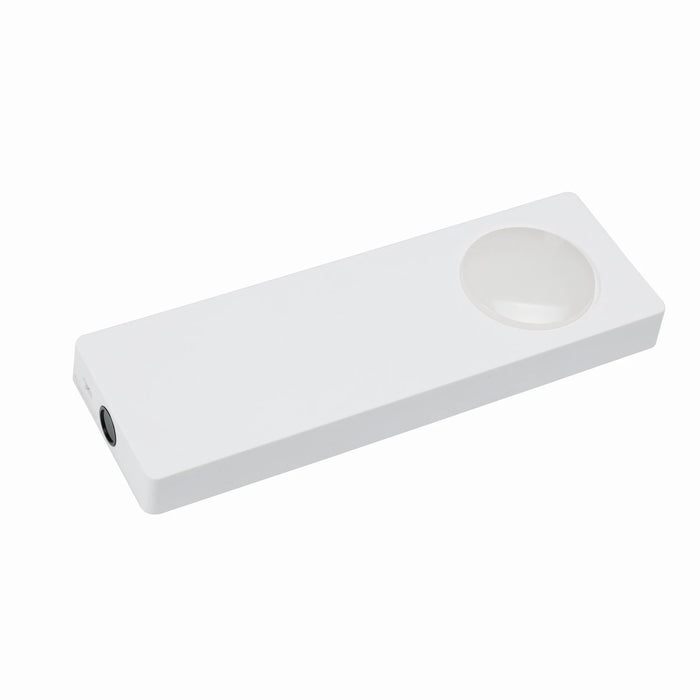 Sensorlux Cabinet Wardrobe Light 180Mm 80Lm 3000K With Dual Ir Hand Wave And Door Sensor Dimmable Rechargeable Battery