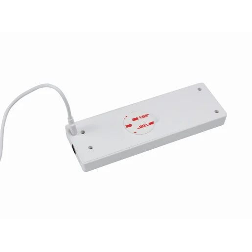 Sensorlux Cabinet Wardrobe Light 180Mm 80Lm 3000K With Dual Ir Hand Wave And Door Sensor Dimmable Rechargeable Battery