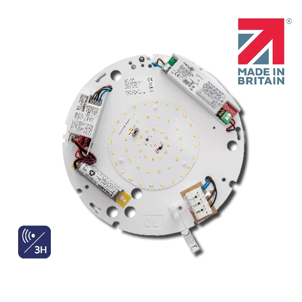 Motion Sensor Emergency Duxford Retrofit Gear Tray Tri-Colour 16W