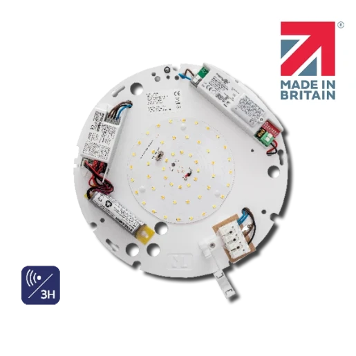 Motion Sensor Emergency Duxford Retrofit Gear Tray Tri-Colour 16W