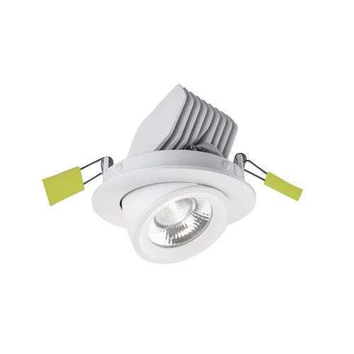 Accentplus Scoop Adjustable Downlight 13.5W 1620Lm 120Lm/W 3000K Cri90 92Mm Cutout 36 Beam White 220-240V - Non-Dimmable