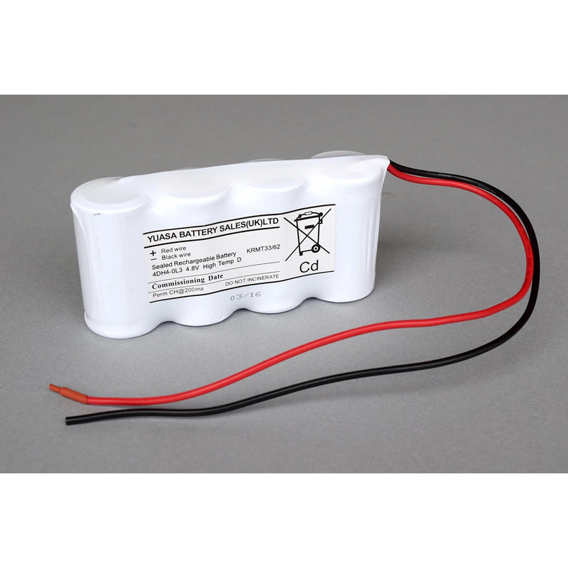 Battery 4.8V 4.0Ah Ni-Cd 131 x 33.5 x 62 mm