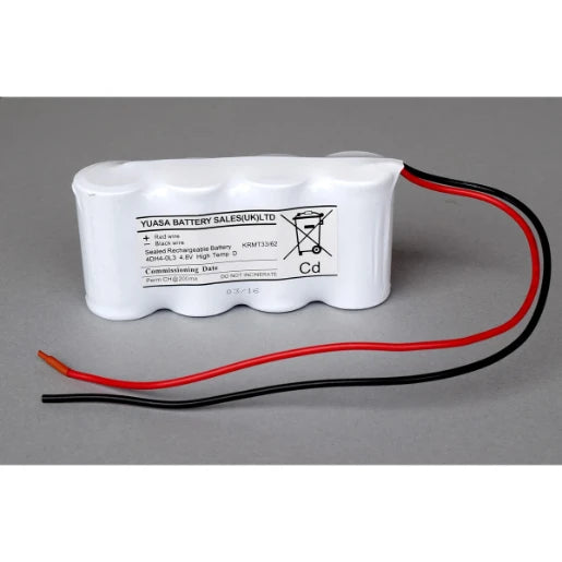 Battery 4.8V 4.0Ah Ni-Cd 131 x 33.5 x 62 mm