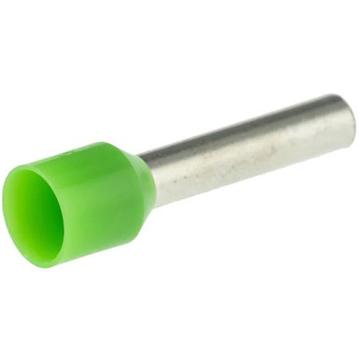 6mm² Polypropylene Insulated End Sleeve 12mm Pin Length Green