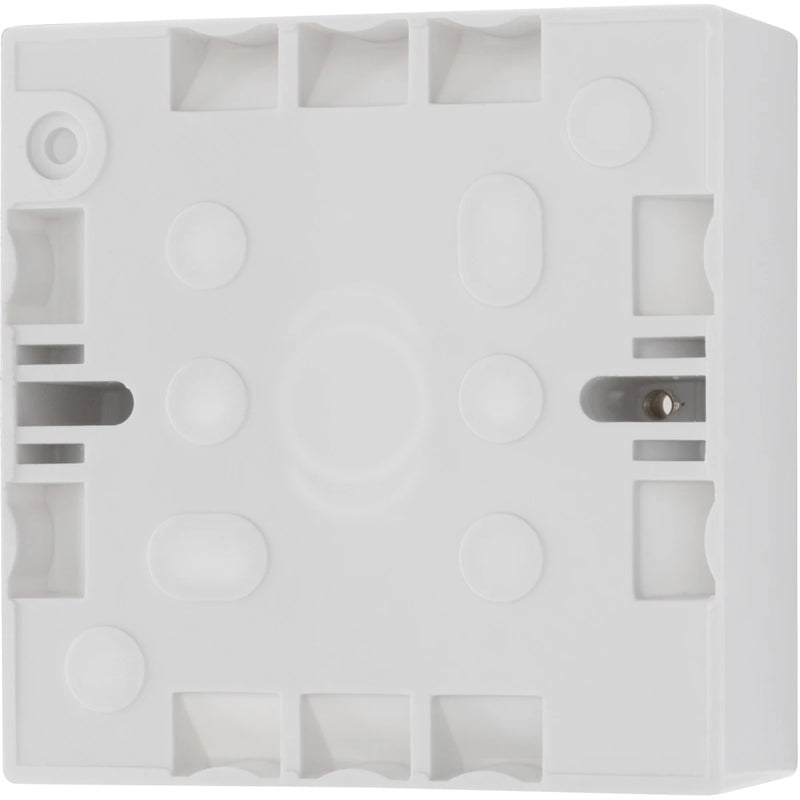 Box 1 Gang Socket Surface 86X86X32mm White