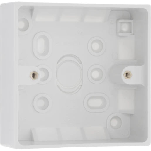 Box 1 Gang Socket Surface 86X86X32mm White