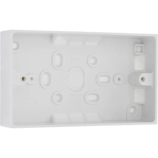 Box 2 Gang Socket Surface 146X86X32mm White