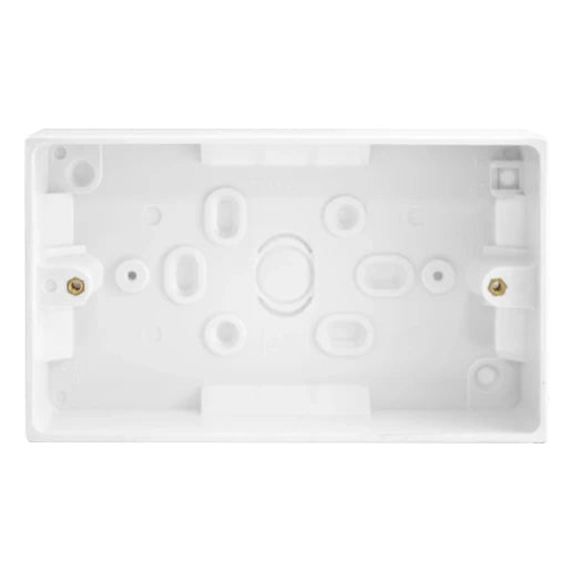 Box 2 Gang Socket Surface 146X86X32mm White