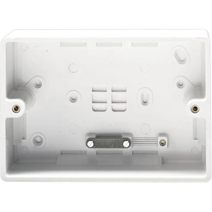 Box 2 Gang Surface Moulded For Ccu 169X115X45mm White